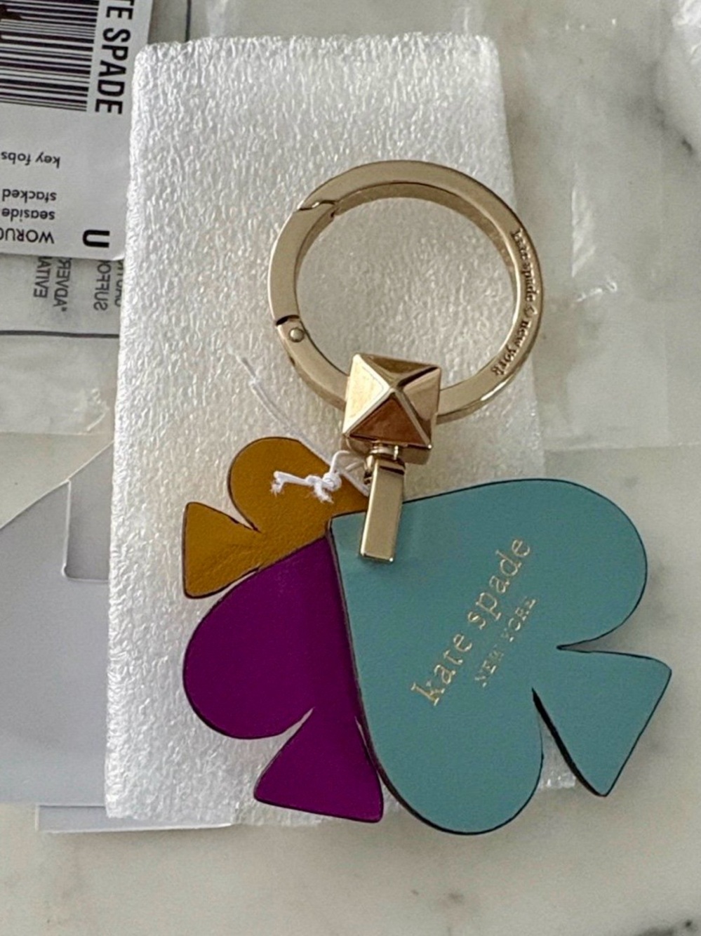 Kate Spade Seaside Stacked
Spade Keyfob Chain Keychain Bag
Charm - NWT